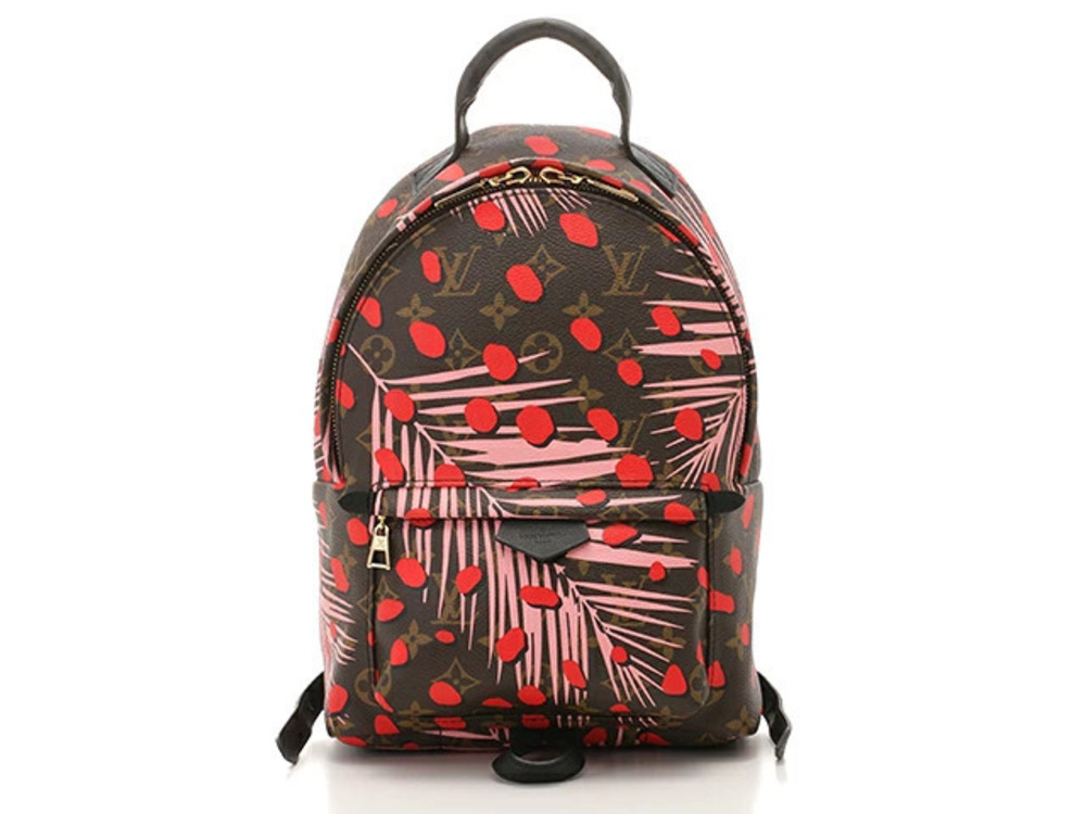 LOUIS VUITTON Bag Backpack Palm Springs Monogram Jungle Dot
